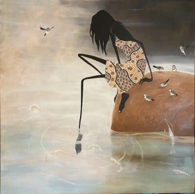 Girl Teasing Cherubin Prawns - Judy Prosser