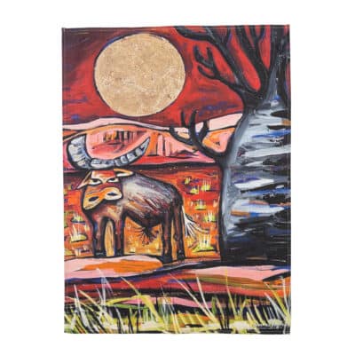 Tea Towel - Gnarly Bull by Emma Blyth