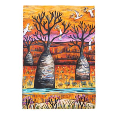 Tea Towel - Hot Arvo by Emma Blyth