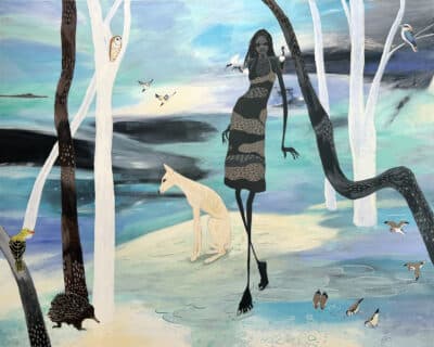 Girl Walking in Spring Country - Judy Prosser