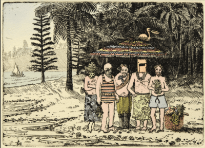 Ned Kelly & Gang Holidaying at Surfers Paradise - Leon Pericles