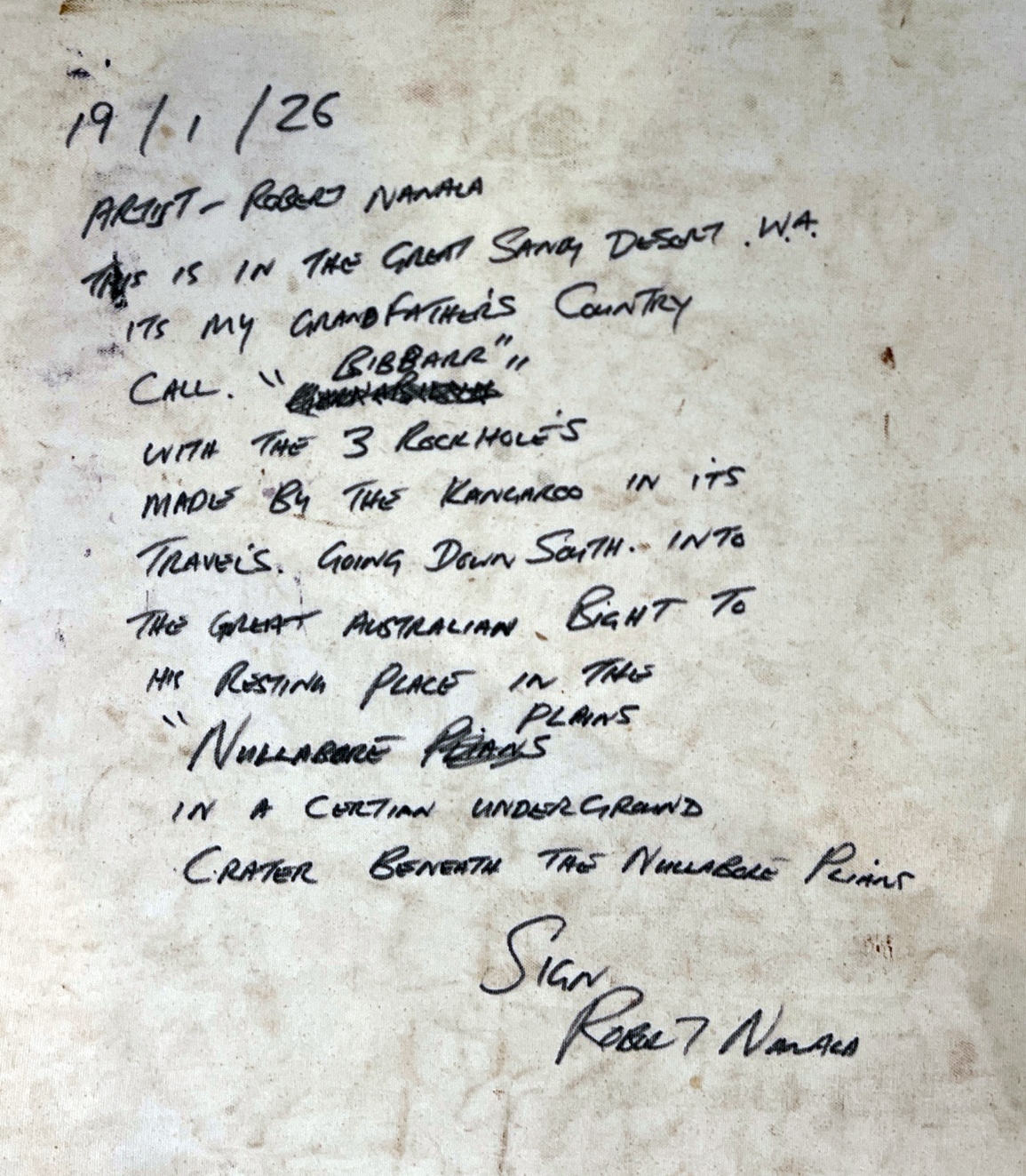 Grandfathers Country 'Bibbarr'- Robert Nanala - Image 2