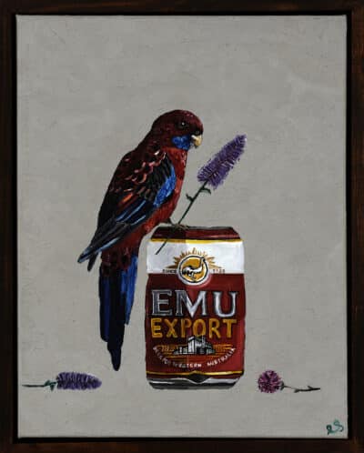 An Emu and a Western Rosella - Lucy Shorter