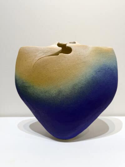 Blue & Apricot Pot - Shabbi Phelps